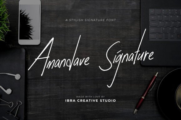 Amandave Signature: A Font for Distinctive Campaign Design