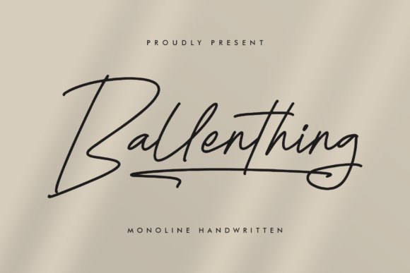Ballenthing: A Signature Font for Editorial Expression