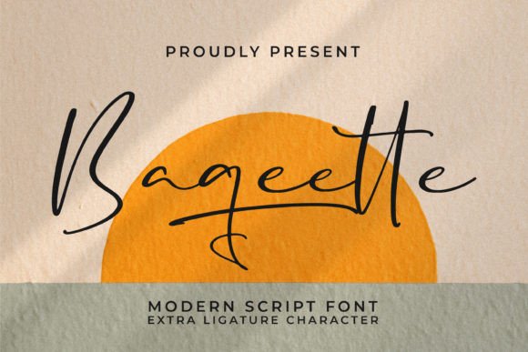 Baqeette: A Modern Script Font for Digital Branding