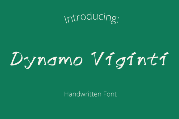 Dyname Viginti: A Font for Authentic Marketing Expression