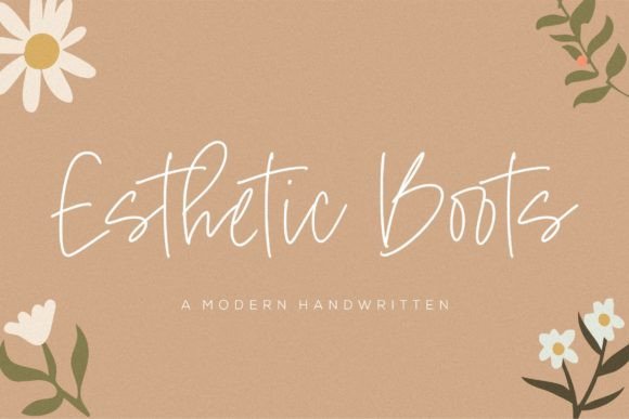 Esthetic Boots: A Modern Handwritten Font for Elegant Brands