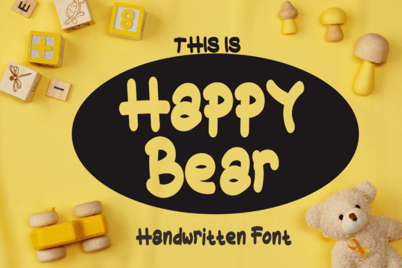 Happy Bear Font: A Handwritten Script Amp for Creative Crafts