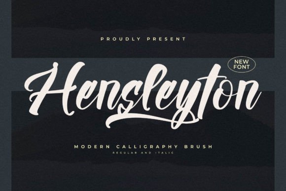 Hensleyton: A Modern Calligraphy Font for Digital Engagement