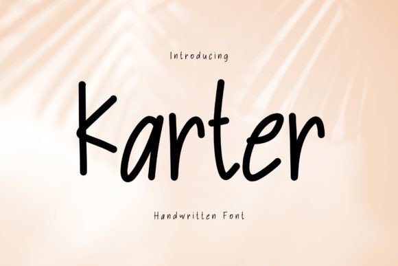 Karter Font: A Web Designer's Review of a Cute Handwritten Typeface