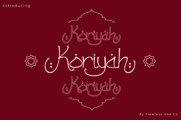 Koriyah: A Modern Script Font for Editorial Elegance