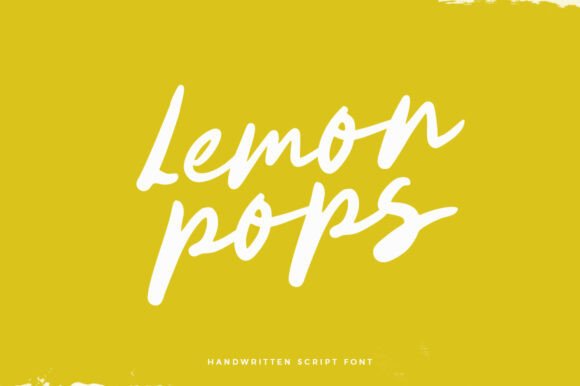 Lemon Pops: A Handwritten Font for Digital Marketing