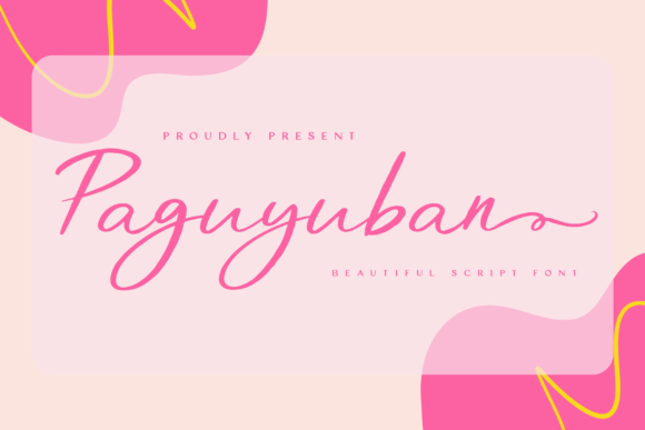 Paguyuban: A Script Font That Elevates Campaign Elegance