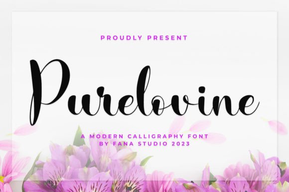 Purelovine: A Script Font for Elegant Brand Stories