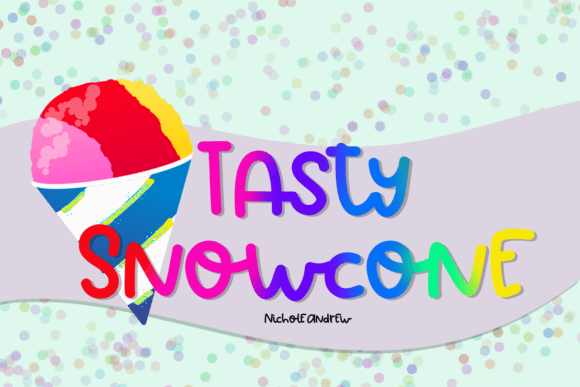 Tasty Snowcone: A Quirky Handwritten Font for Editorial Mood