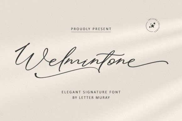 Welmintone: A Script Font for Marketing Magic